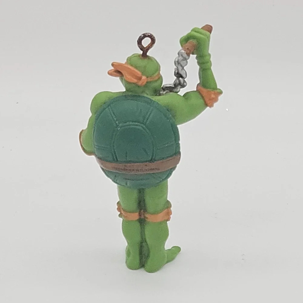 TMNT Michelangelo PVC Figure Keychain 2015 Viacom 2.75